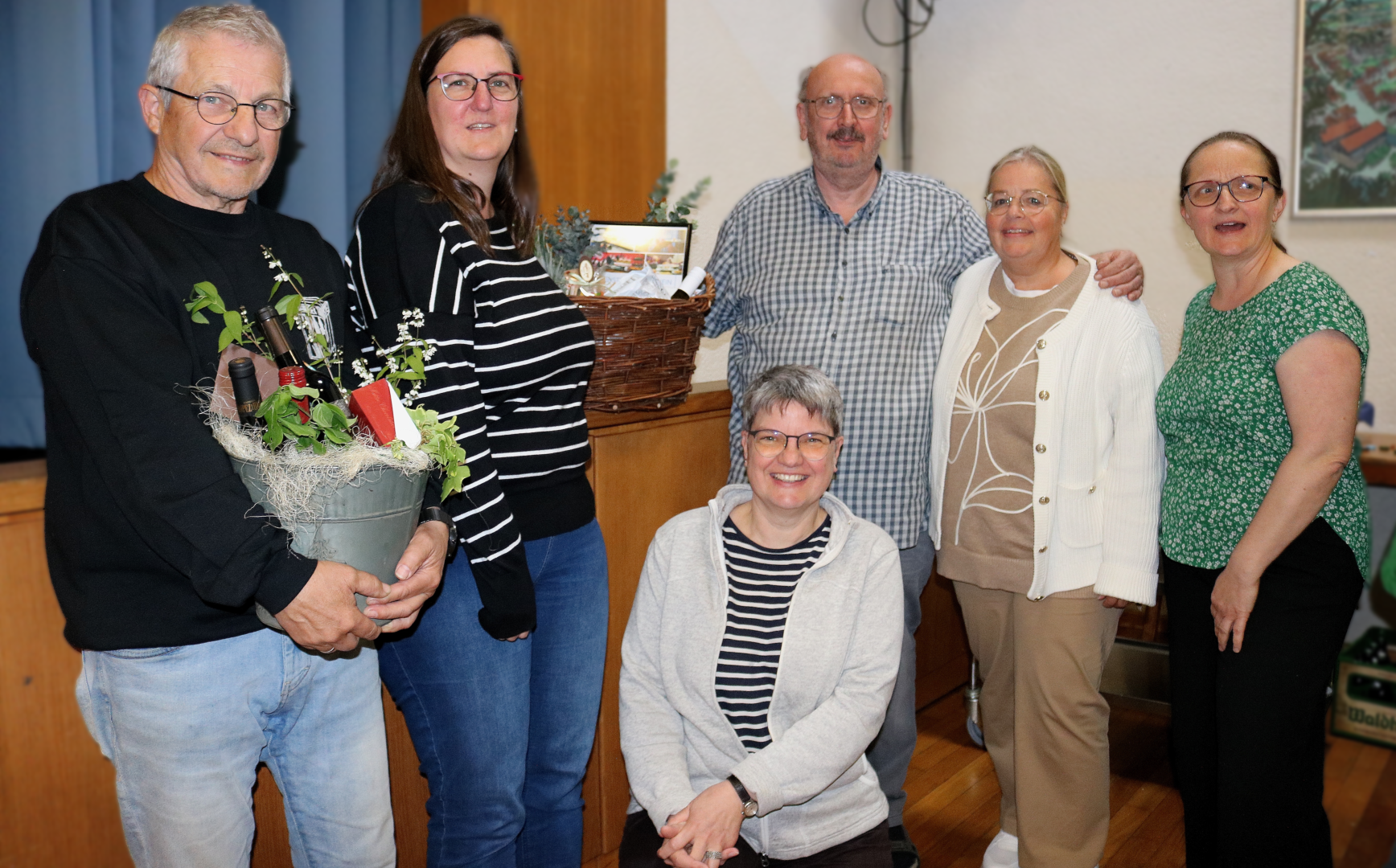 Ein Gruppenfoto mit der alten Vorstandschaft
